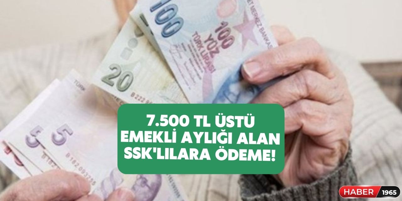 7.500 lira ve üstü emekli aylığı alan sigortalılara banka zamlı promosyon ödemesi yapacak