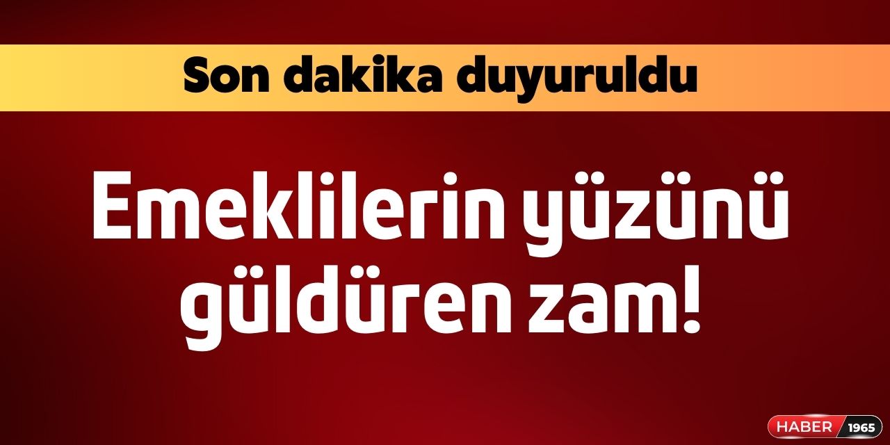 Emeklilerin Yüzünü Güldüren Zammın Kapısı Açıldı!