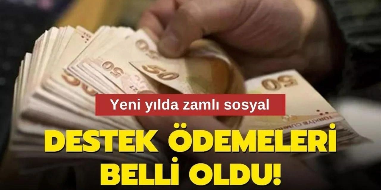 Sosyal destek ödemelerine flaş zam açıklandı! Kalem kalem tüm zamlı ödemeler