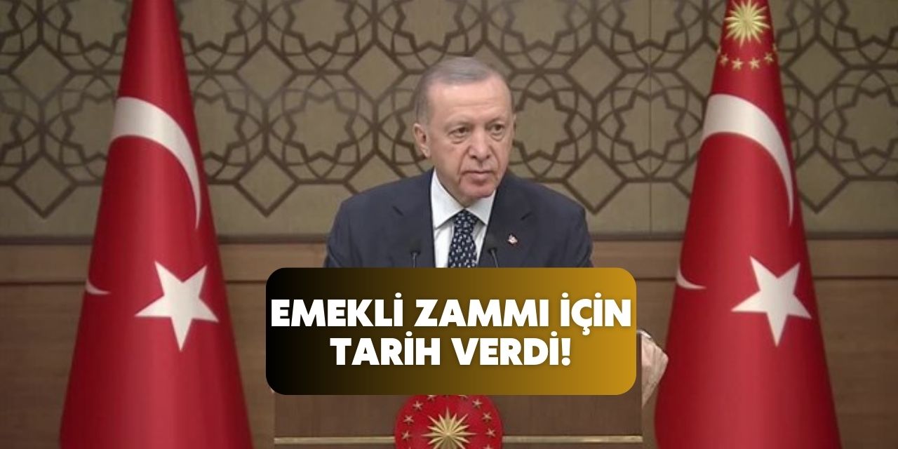 Cumhurbaşkanı son dakika konuşma yaptı! Emekli zammı için tarih verildi