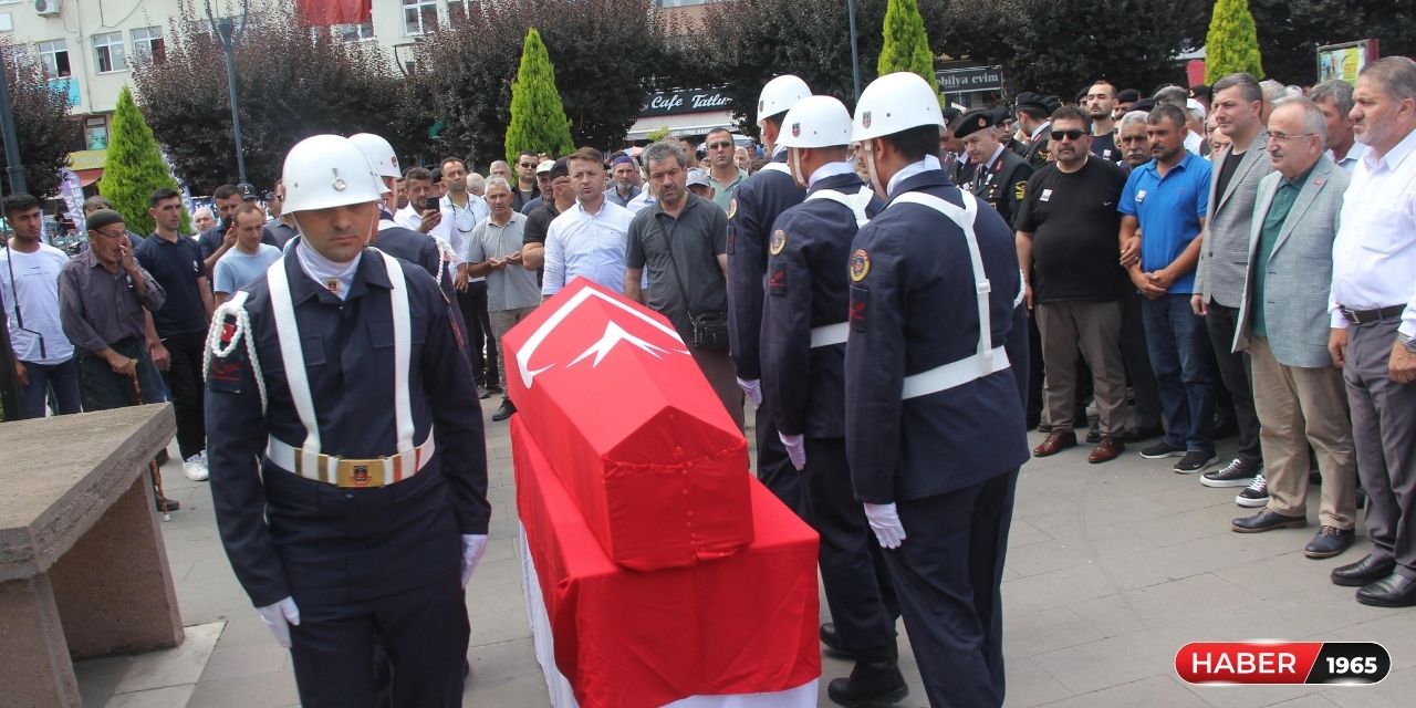 Samsun'da trafik kazasında vefat eden uzman çavuş, defnedildi