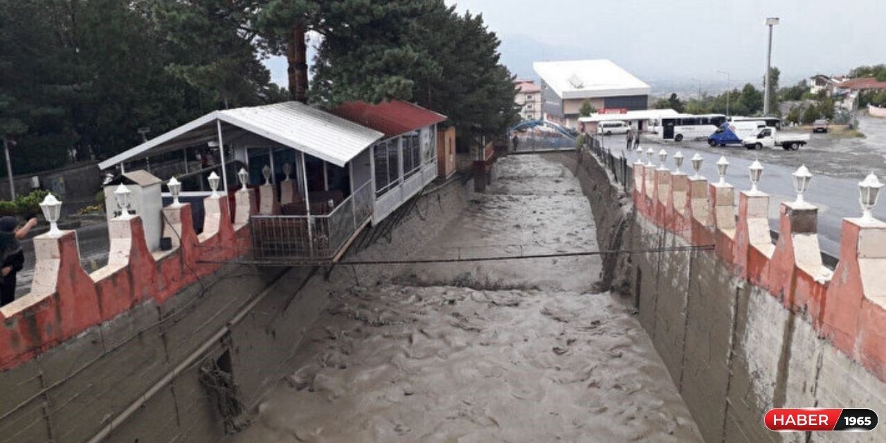 Iğdır ve Erzincan'da sağanak yağış nedeniyle sel meydana geldi