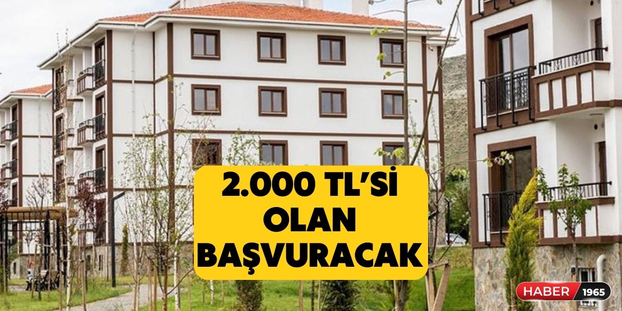 Hesabında 2 bin lirası olana TOKİ'den konut piyangosu! Başvuru tarihi belli oldu