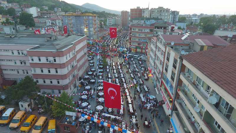 Samsun’un En Büyük İftar Sofrası Tekkeköy’de