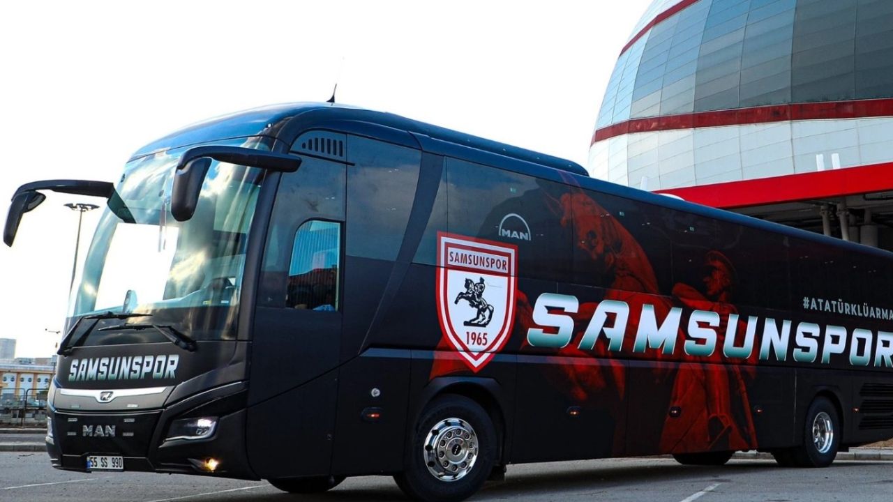 Samsunspor'a özel son teknoloji takım otobüsü görenleri büyülüyor!