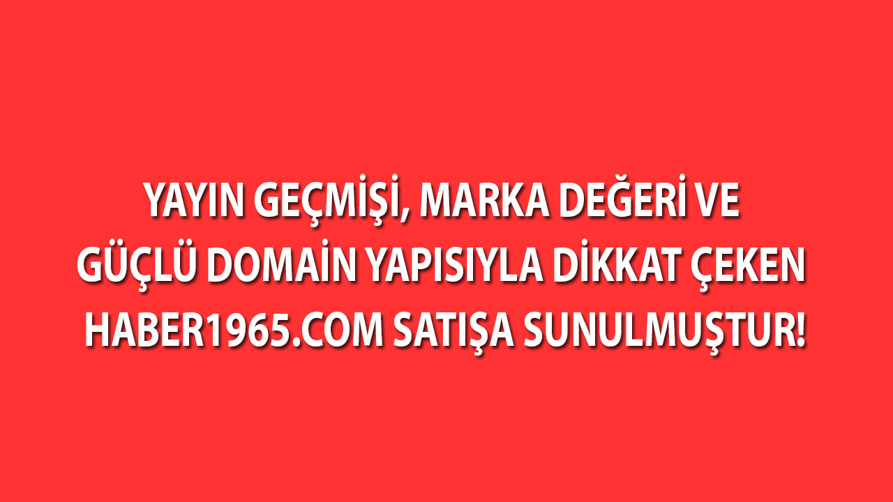 Haber1965.com sitesi satılıktır