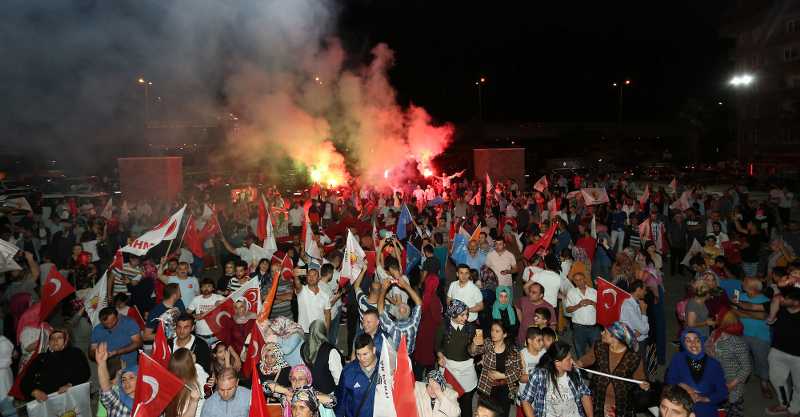 Canik'te Erdoğan coşkusu