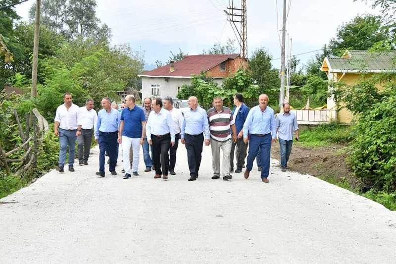 SAMSUN'DAN ORDU SINIRINA KADAR YOL ÇALIŞMASI