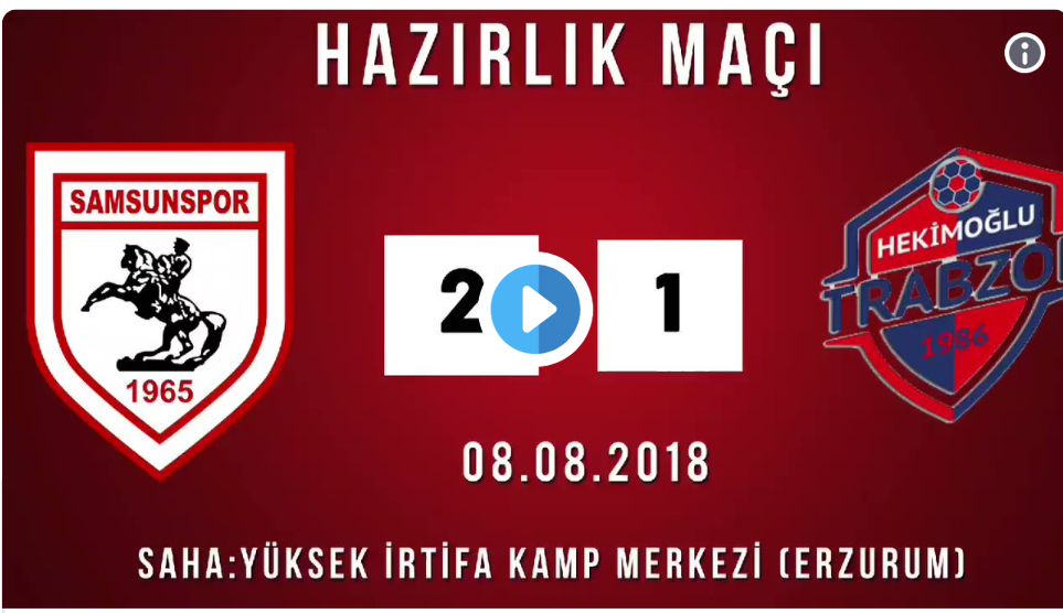 ÖZET | SAMSUNSPOR-HEKİMOĞLU TRABZON