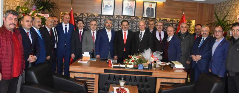 SAMSUN AK PARTİ'DEN MHP'YE ZİYARET