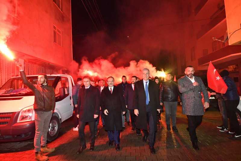 Soğuk havada muhteşem karşılama