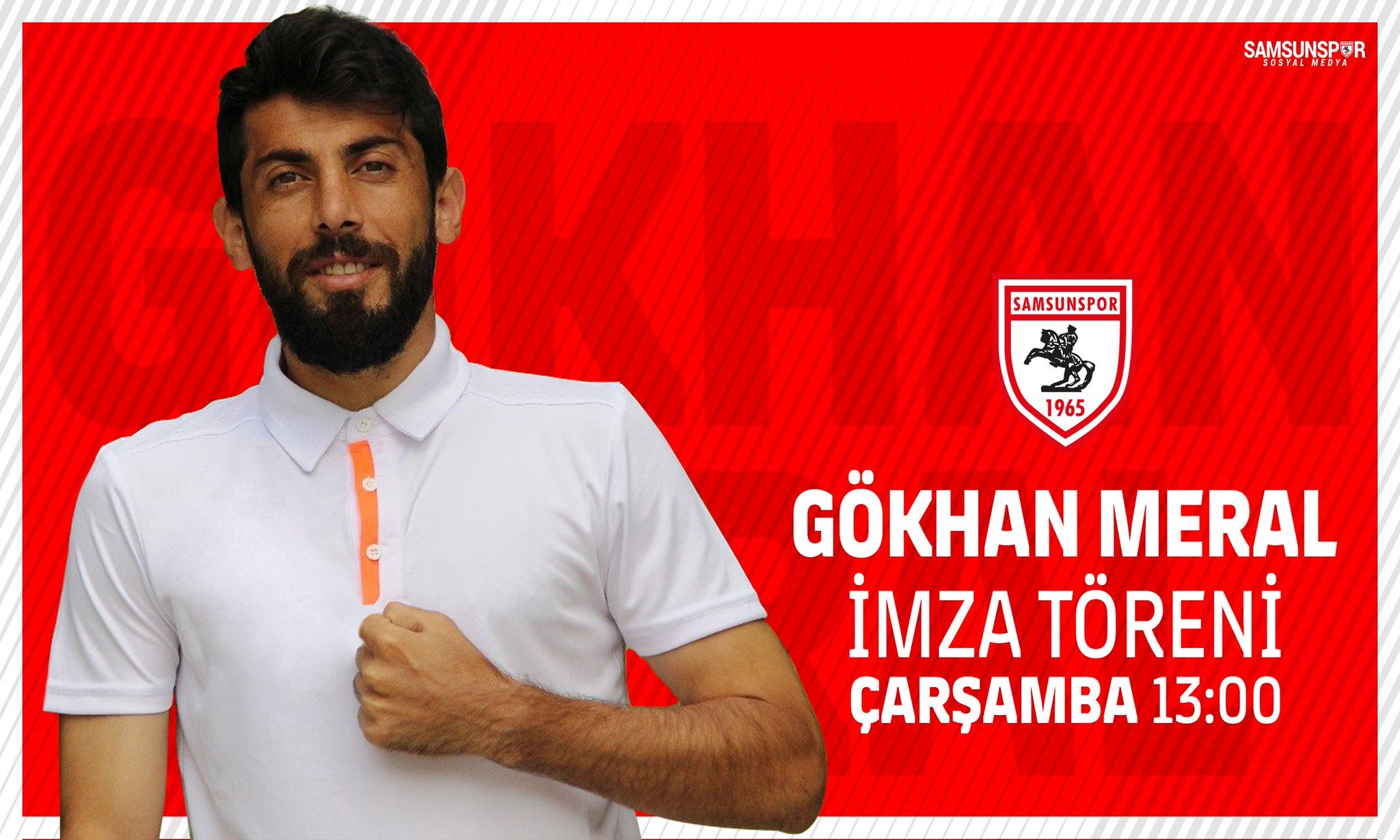 Samsunspor’un Yeni Transferi İmzayı Atıyor..