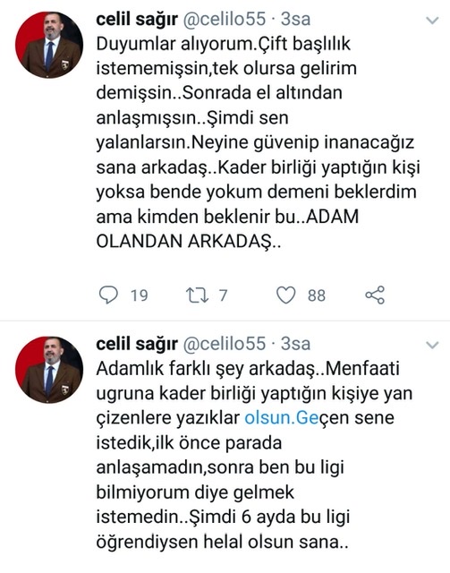 ERTUĞRUL SAĞLAM'A FLAŞ MESAJ