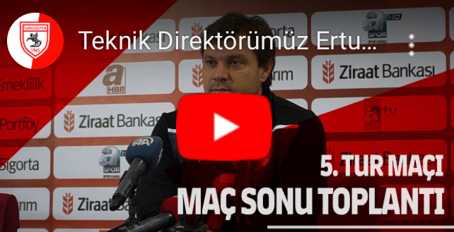 VİDEO | ERTUĞRUL SAĞLAMIN MAÇ SONU DEMEÇLERİ