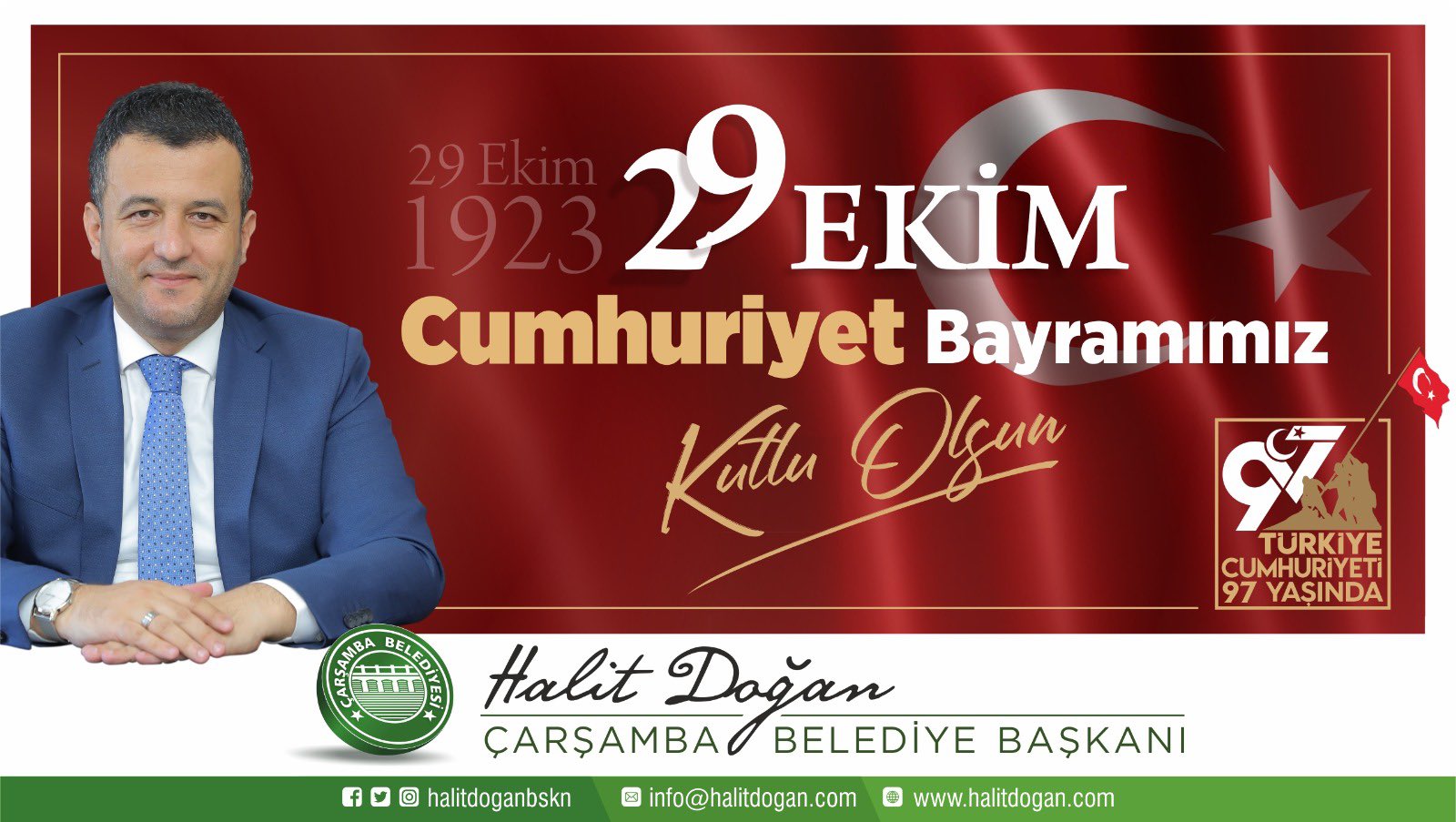 BAŞKAN DOĞANDAN 29 EKİM MESAJI