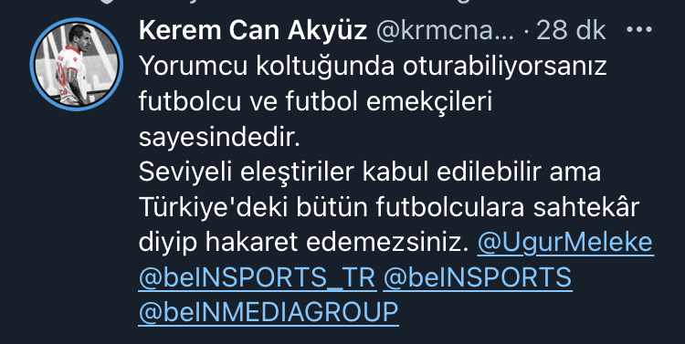 SAMSUNSPORUN FUTBOLCUSUNDAN O YORUMCULARA TEPKİ