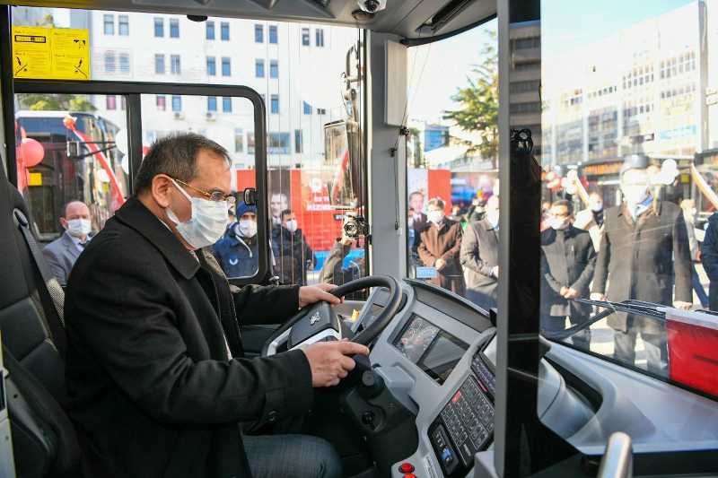 Samsun'da yeni alınan otobüsler sefere başladı