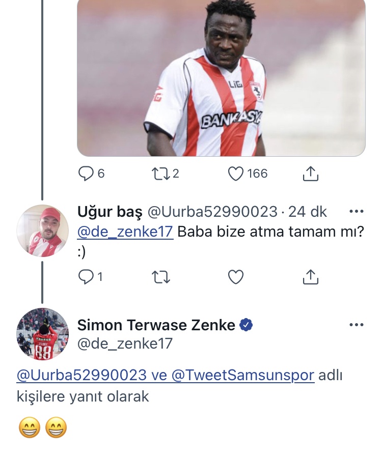 ZENKE SAMSUNSPOR’U UNUTMADI