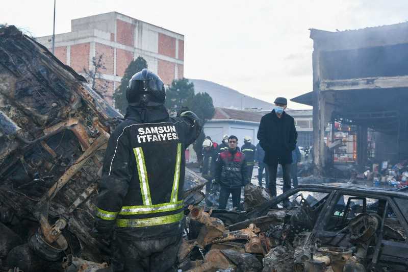 Samsun 19 Mayıs Sanayi Sitesi'nde yangın