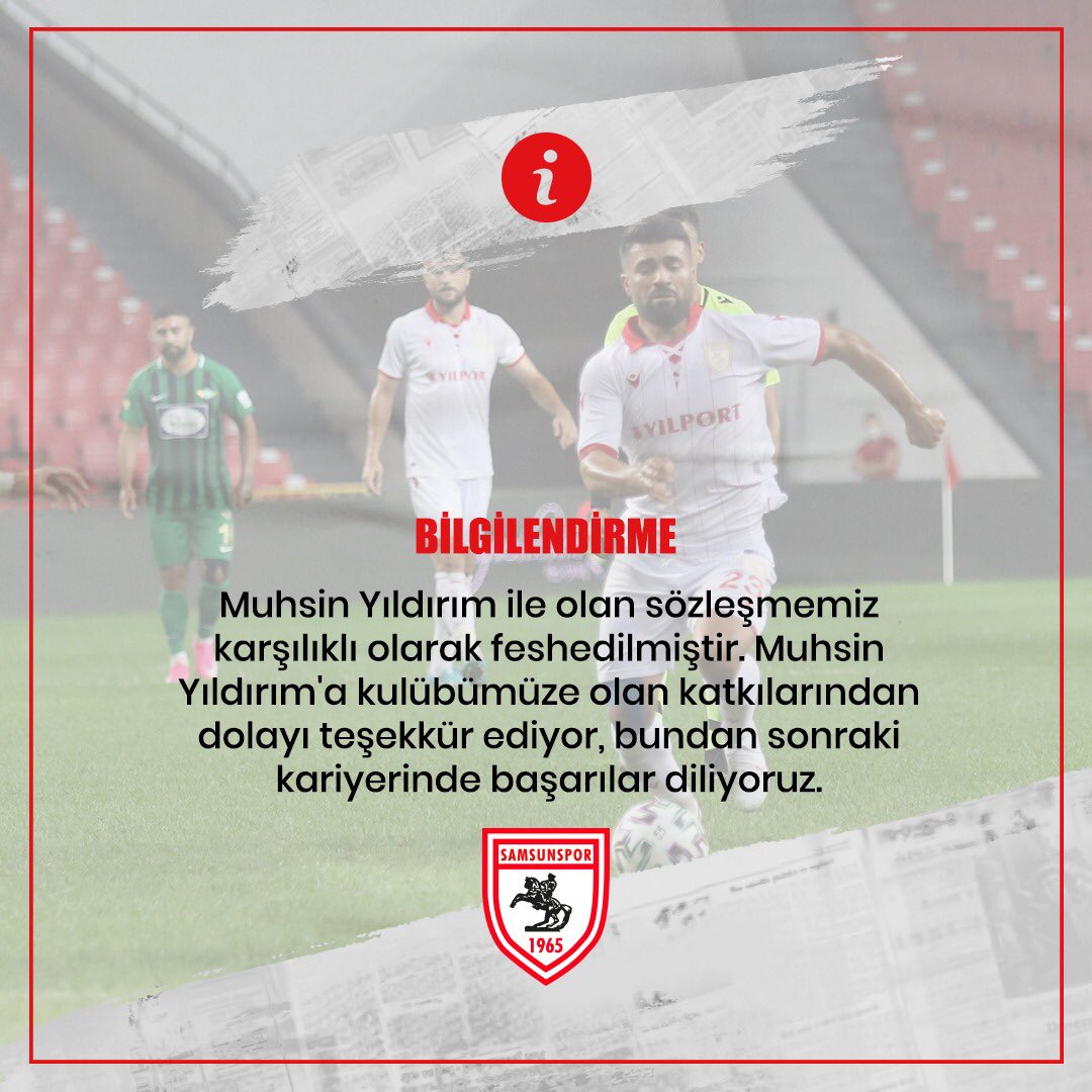 SAMSUNSPOR'DAN AYRILIK AÇIKLAMASI