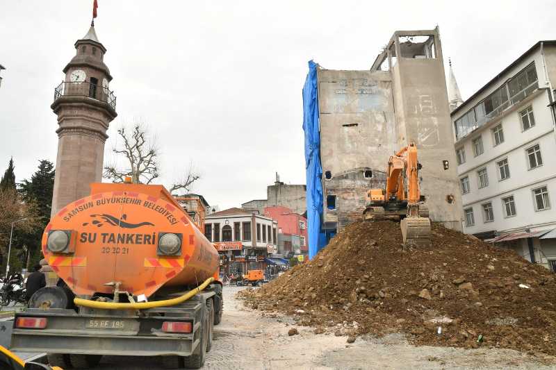 Samsun'da Saathane Meydanı projesi