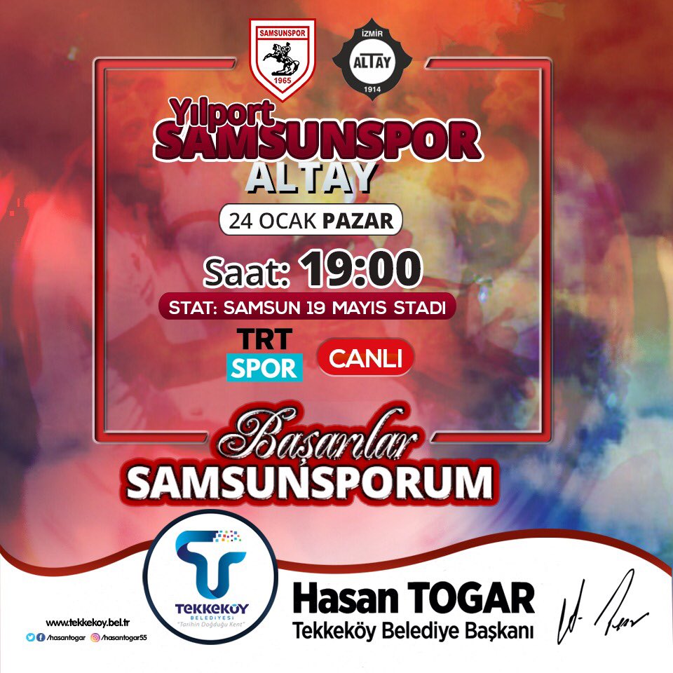 BAŞKAN TOGARDAN SAMSUNSPOR’A TAM DESTEK