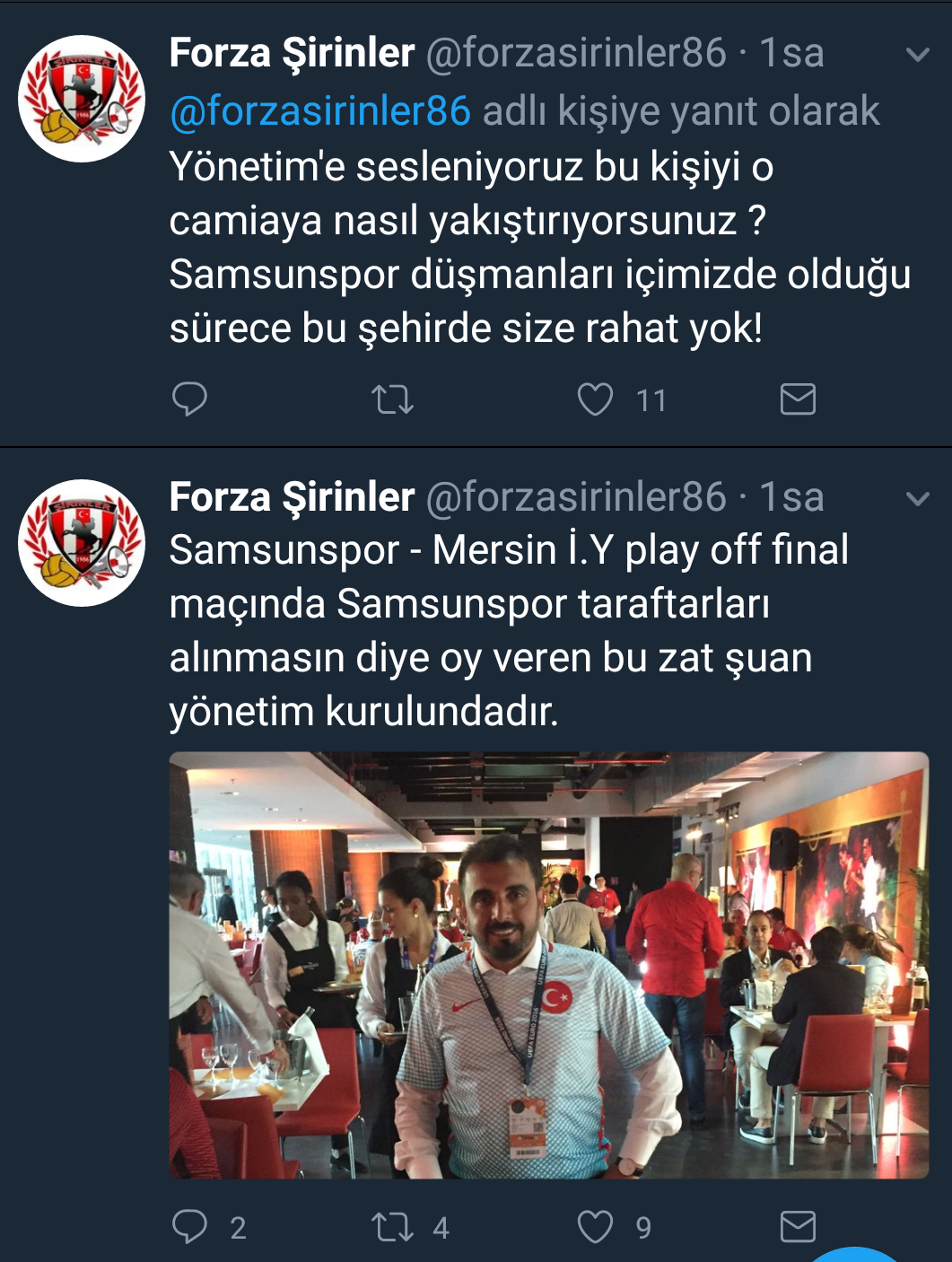 FORZA ŞİRİNLER'DEN YÖNETİME ÇOK SERT TEPKİ