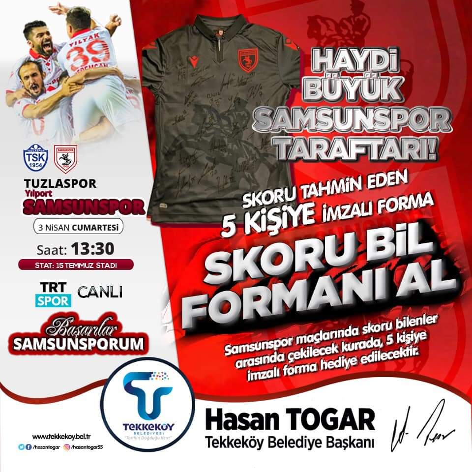 Başkan Hasan Togar’dan İmzalı Samsunspor Forma Kampanyası