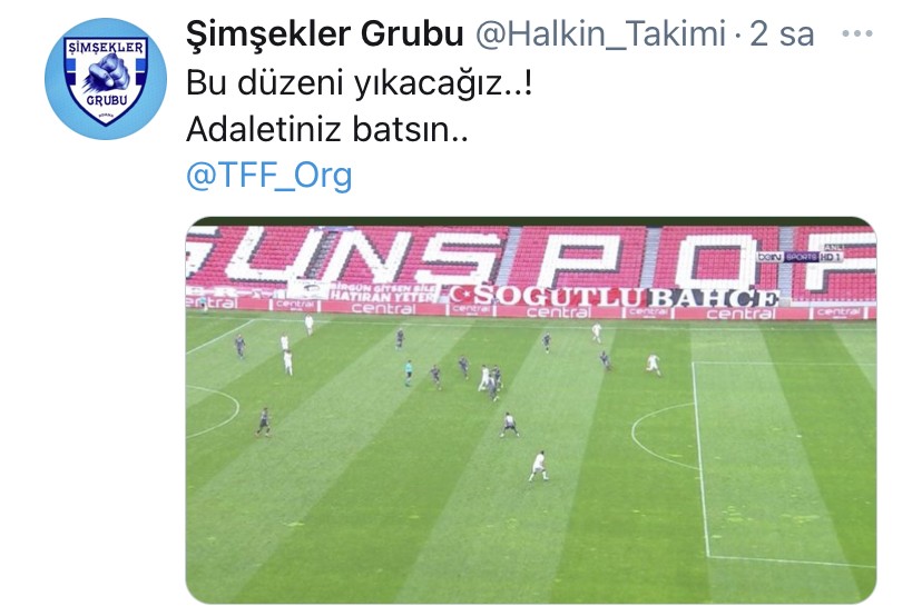 Adana Demirspor Taraftar Grubundan Samsunspor Paylaşımı