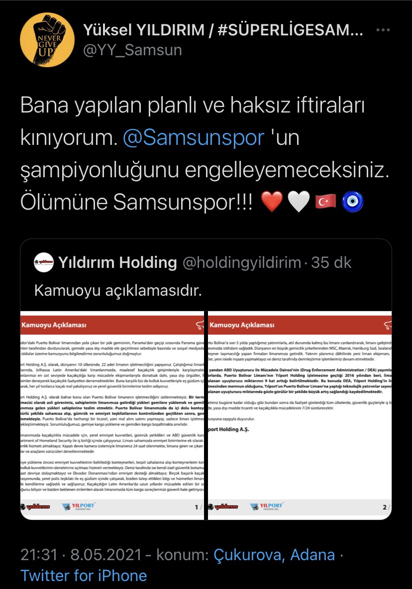 Yüksel Yıldırım’dan Kınama