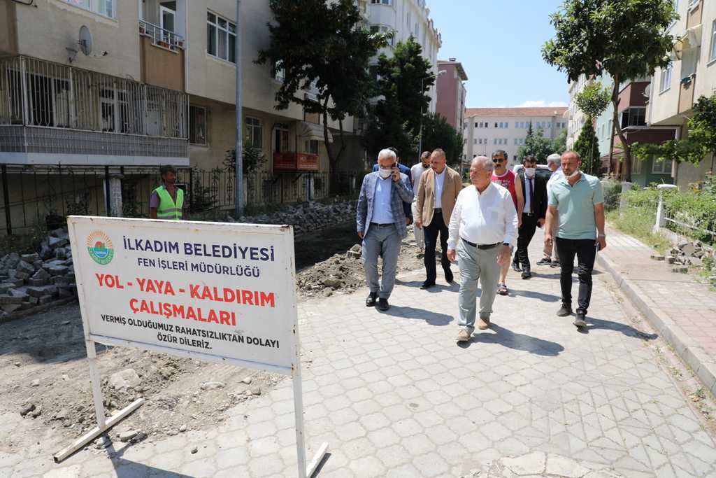 FEN İŞLERİ KURBAN BAYRAMI ÖNCESİ ÜST YAPI ÇALIŞMALARINA HIZ KAZANDIRDI