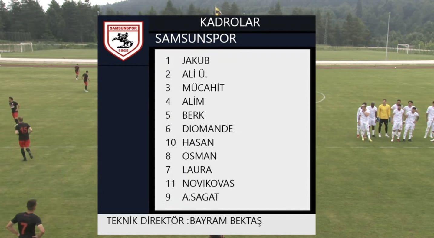 İşte Samsunspor’un Gaziantep FK İlk 11’i