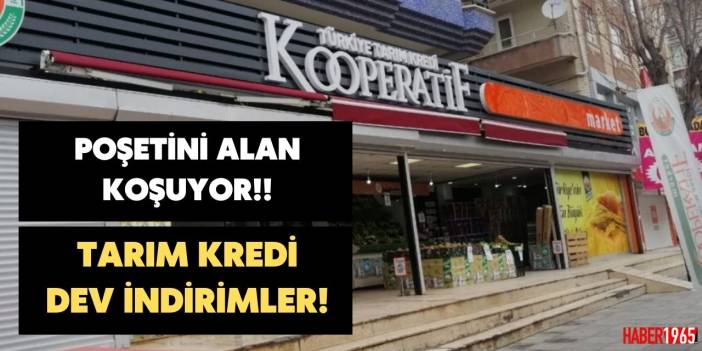 Tarım kredi marketlerden seçim indirimi geldi! 15 Mayıs'a kadar 57 ürün indirime girdi poşetleri alın koşun