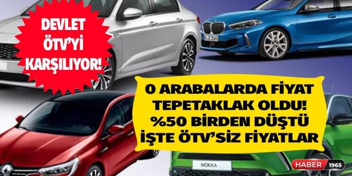 Sıfır otomobil ÖTV'de kartlar yeniden dağıtılıyor! Yarısını devlet karşılayacak tek şartı var