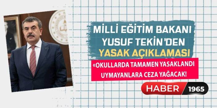 MEB'den SON DAKİKA kararı! 10 gün kala okullarda tamamen YASAKLANDI uymayan öğrencilere ceza var